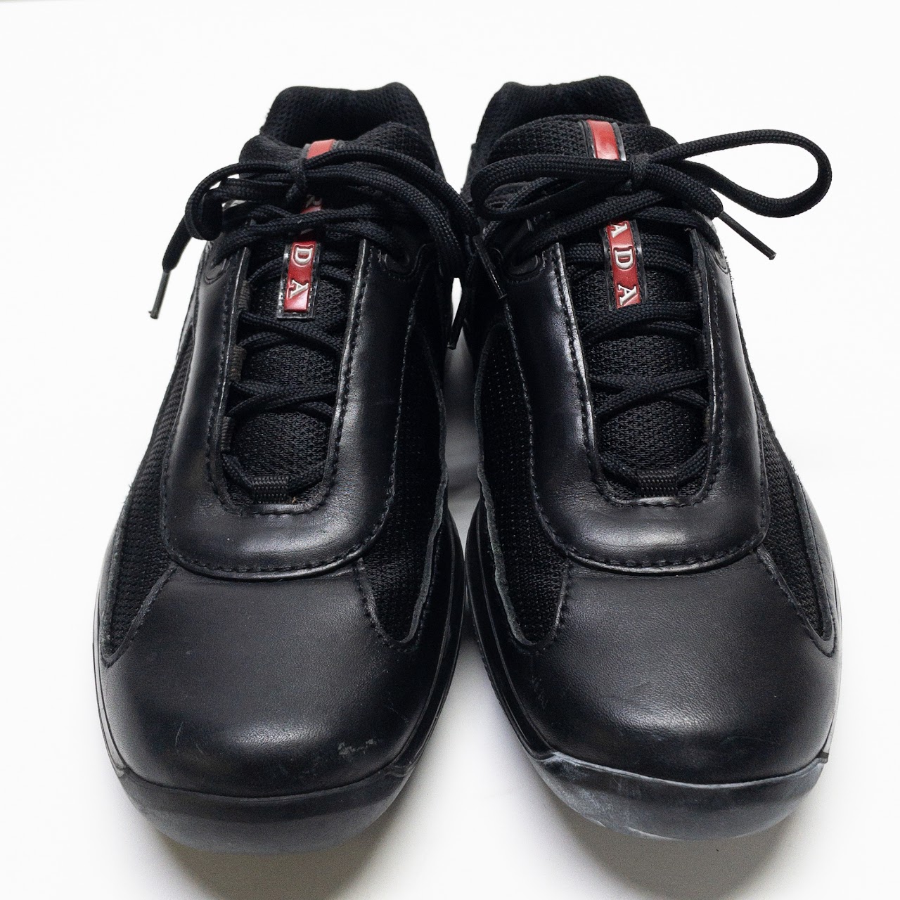 Prada Nylon & Leather Sneakers