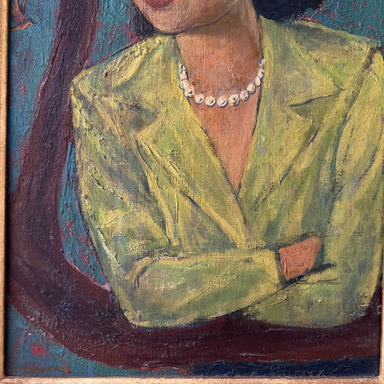 Sternberg Signed Mid-Century Oil Portrait Painting #1