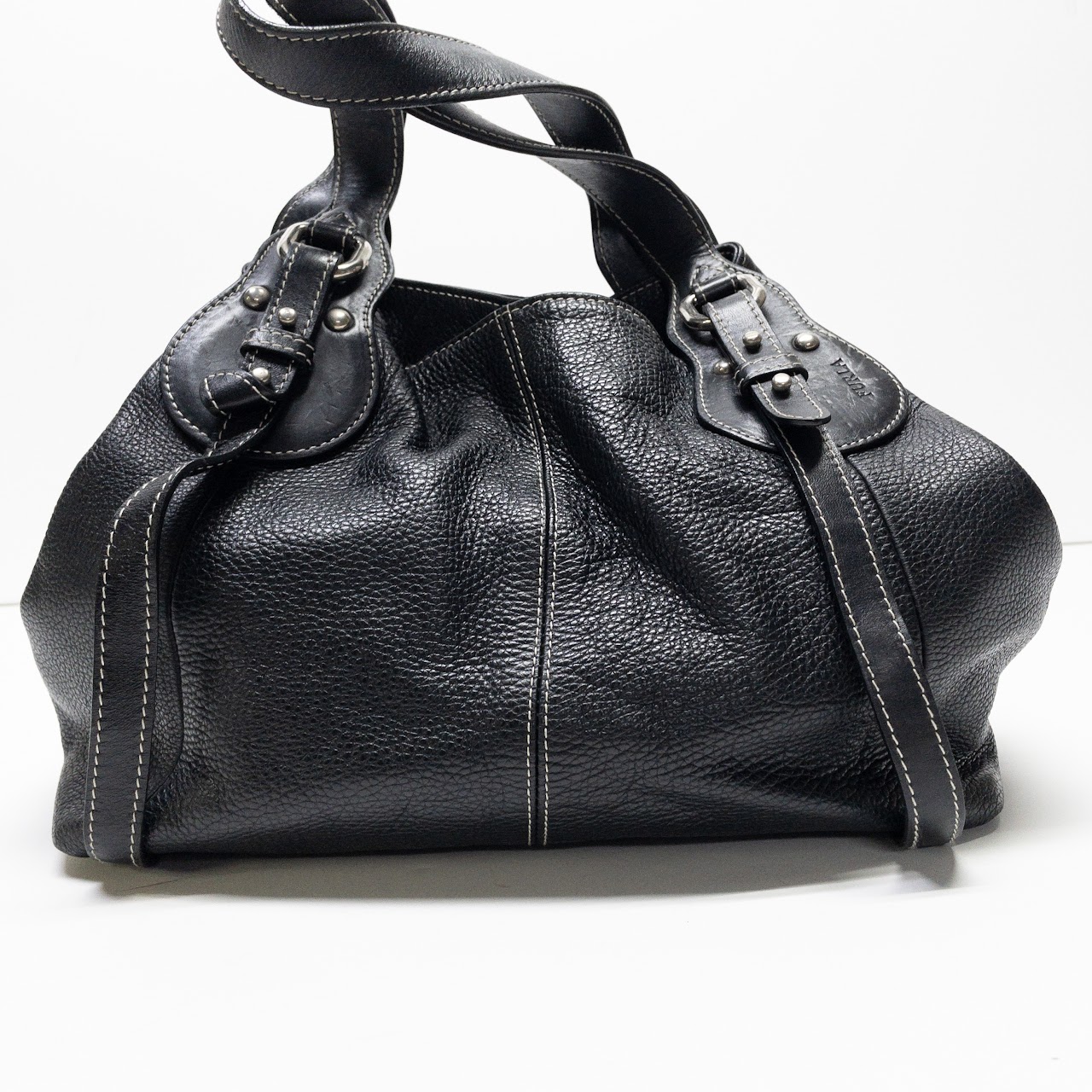 Furla Black Leather Satchel