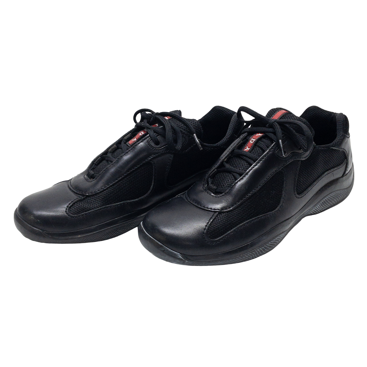 Prada Nylon & Leather Sneakers