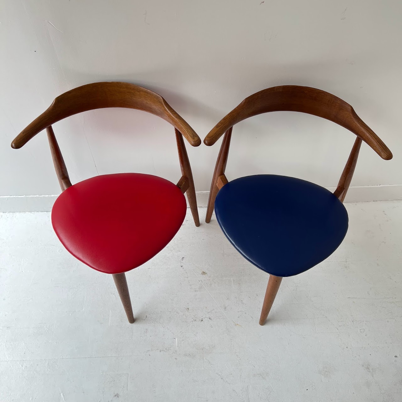 Hans Wegner for Fritz Hansen Heart Chair Set of Four