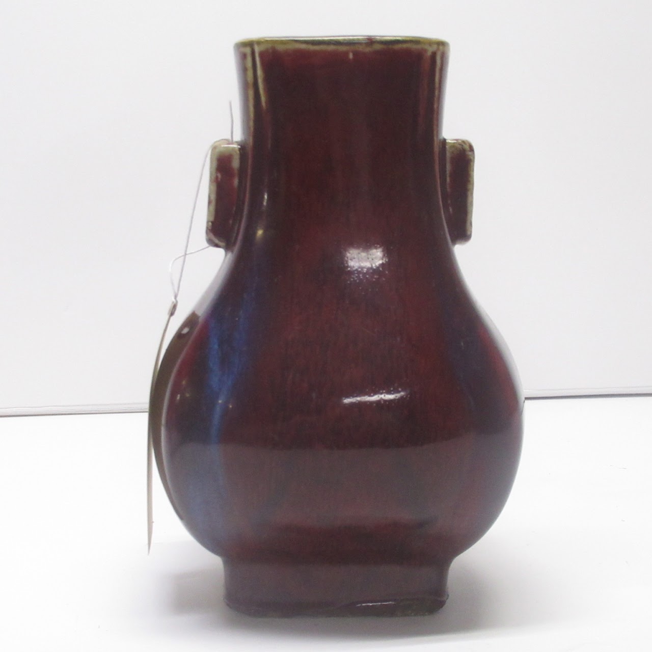 Flambe-Glazed Hu-Form Fanghu Vase