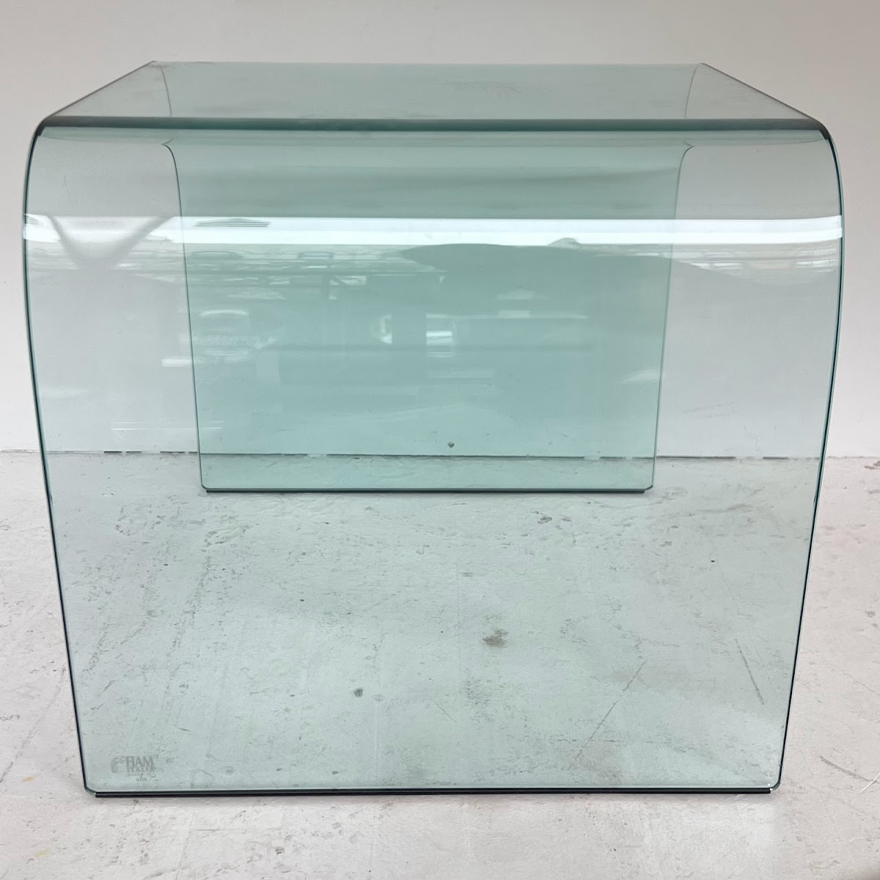 Angelo Cortesi for Fiam Italia Glass Waterfall Side Table