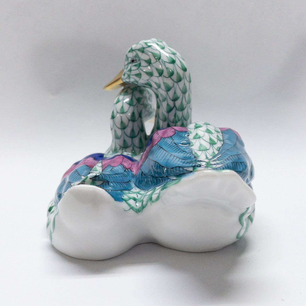 Herend Pair of Ducks Figurine