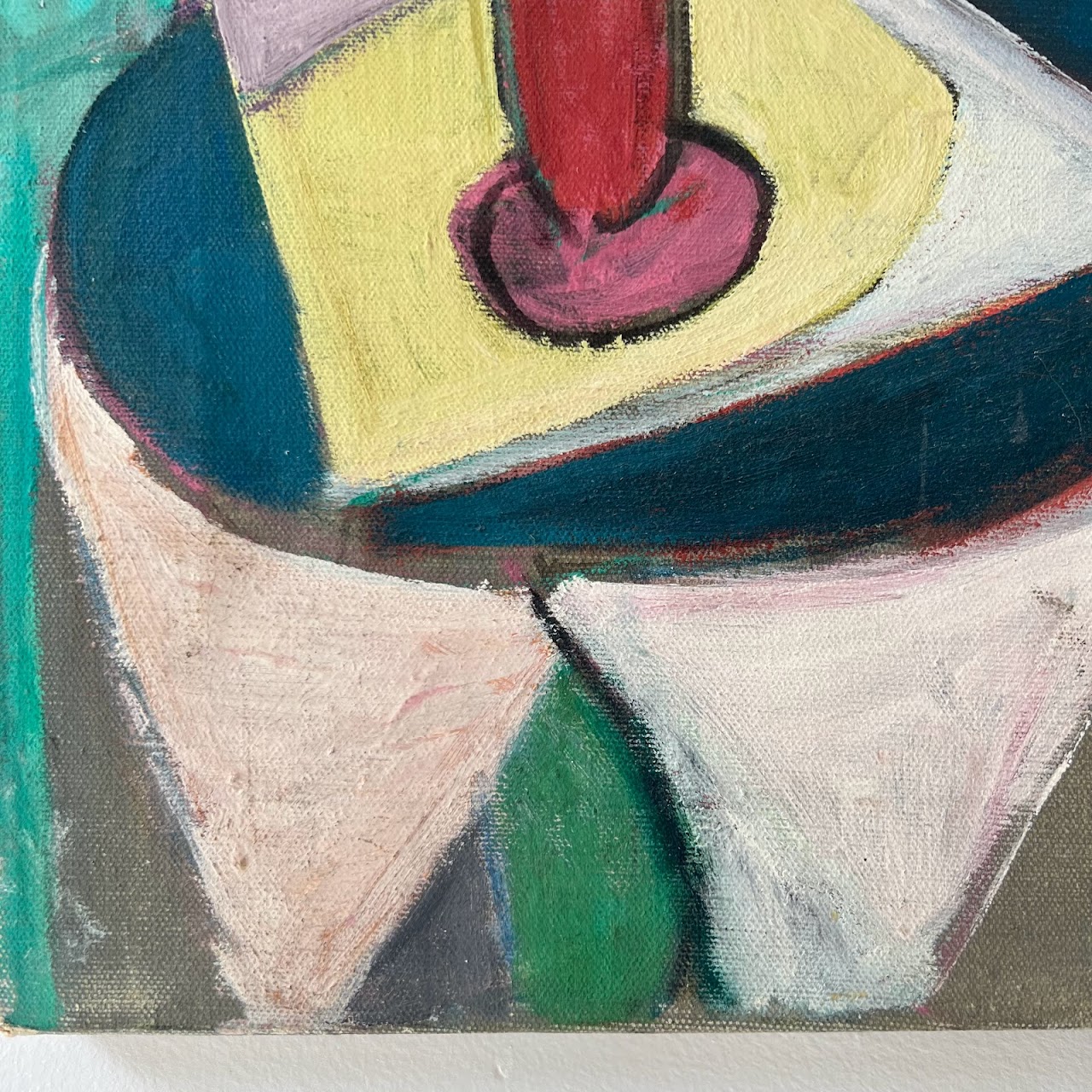 Modernist Interior Still Life Oil Painting