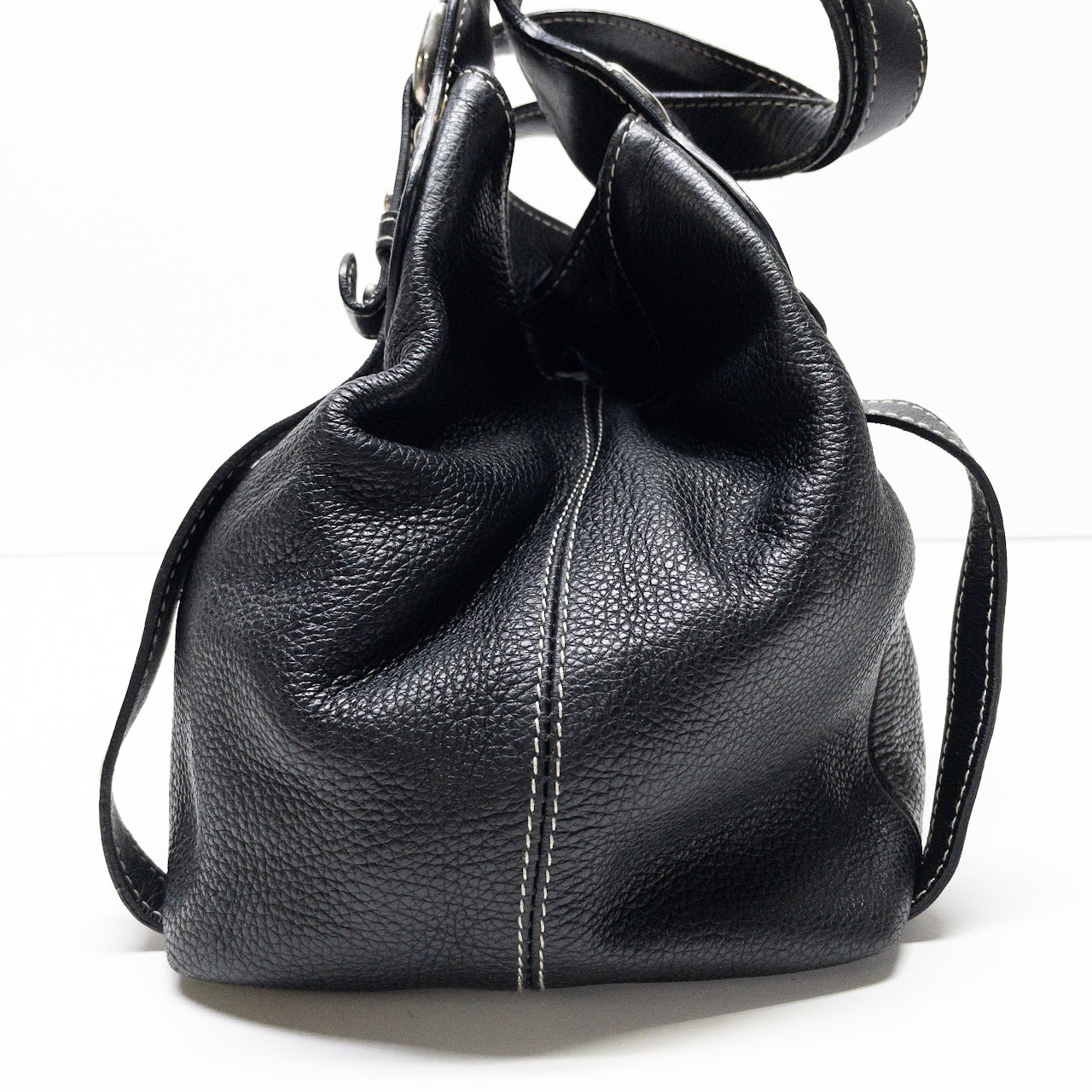 Furla Black Leather Satchel