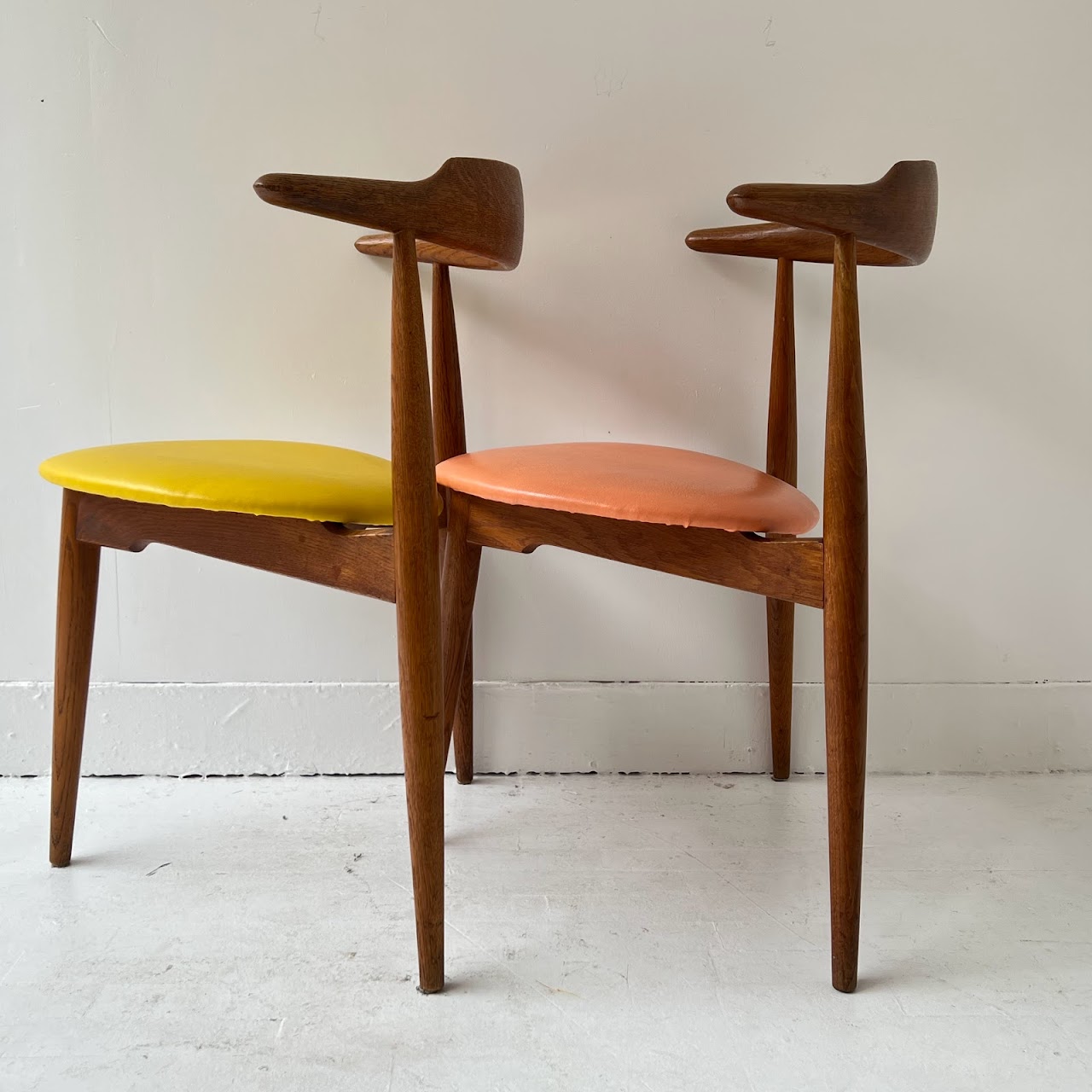 Hans Wegner for Fritz Hansen Heart Chair Set of Four