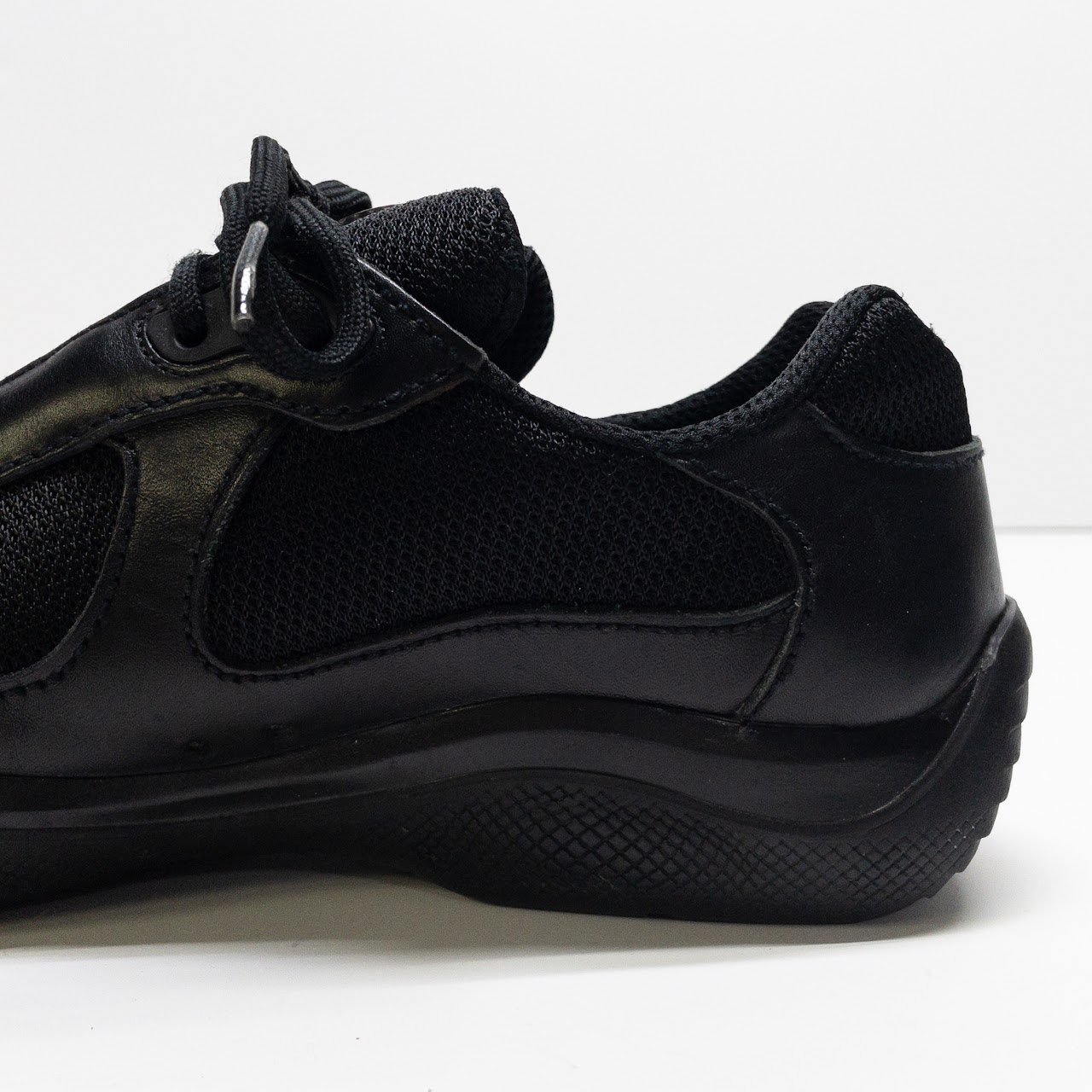 Prada Nylon & Leather Sneakers