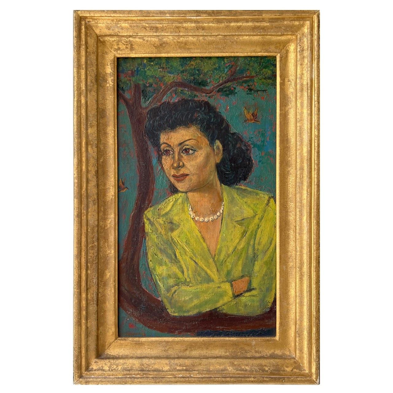 Sternberg Signed Mid-Century Oil Portrait Painting #1