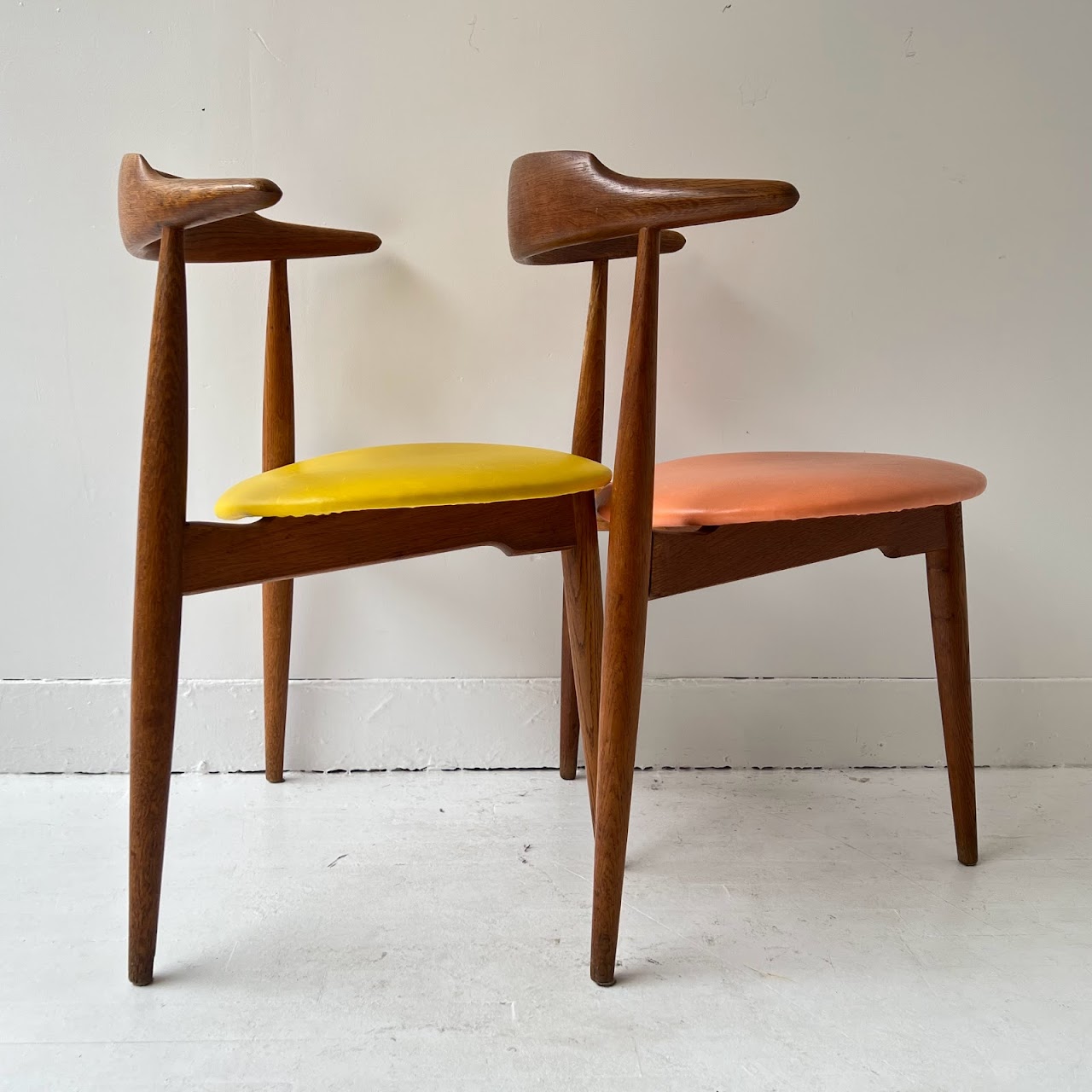 Hans Wegner for Fritz Hansen Heart Chair Set of Four