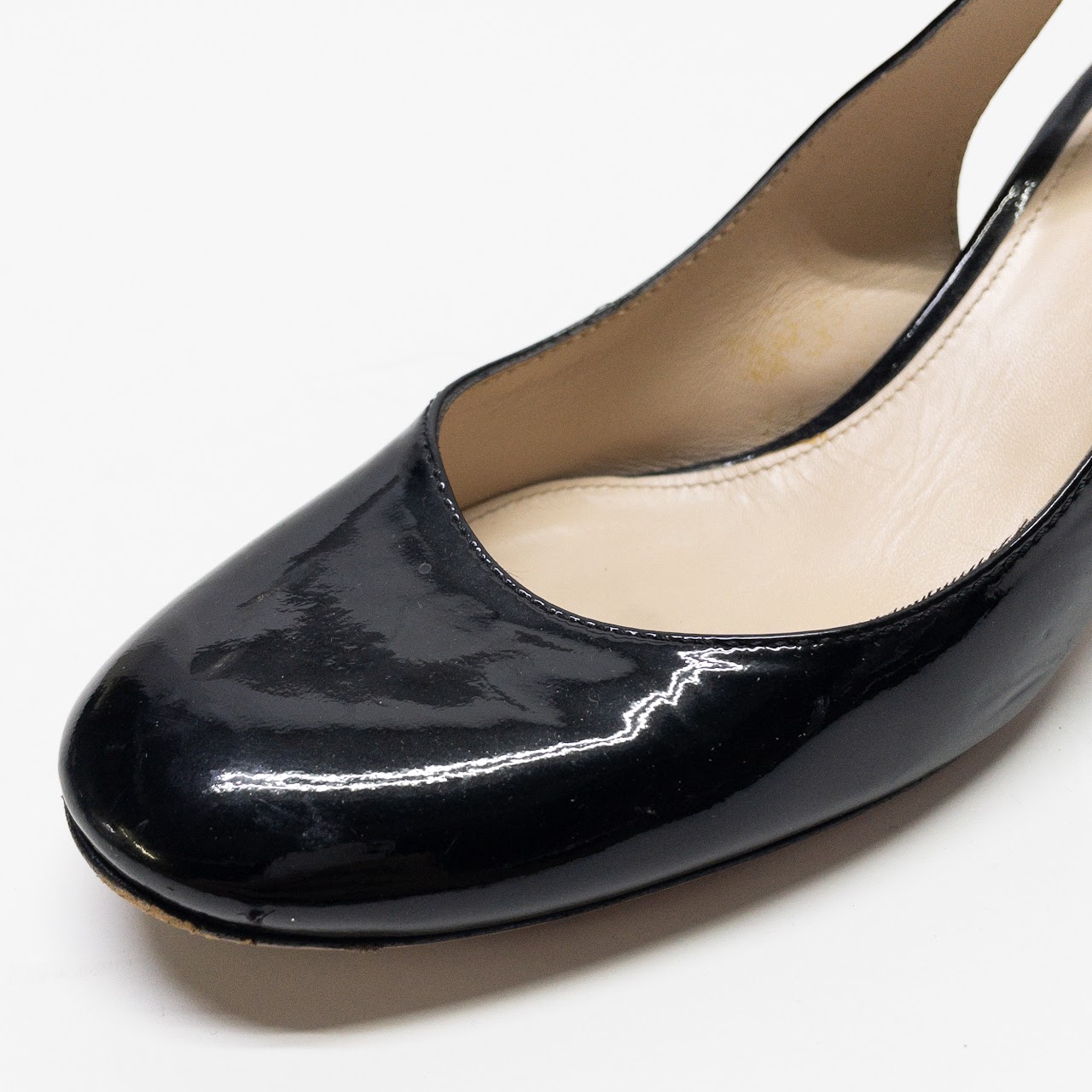 Prada Patent Leather Slingback Heels