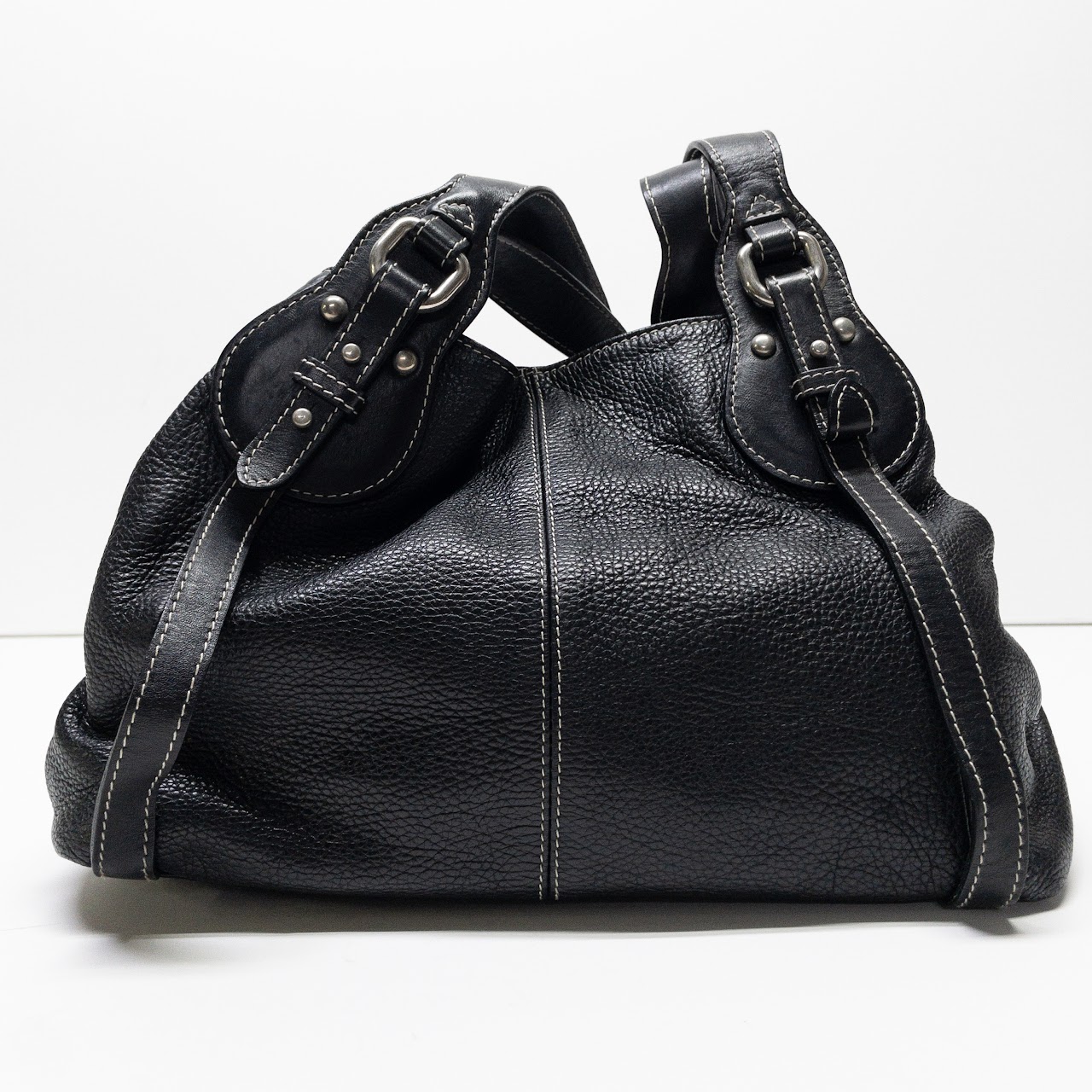 Furla Black Leather Satchel