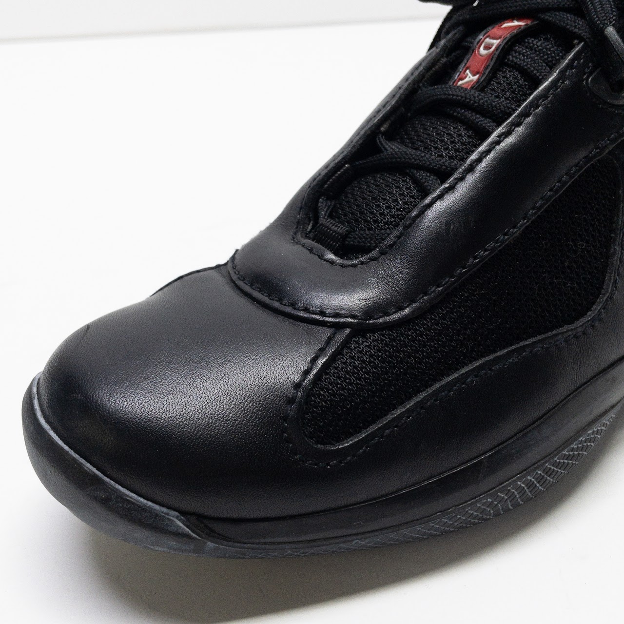 Prada Nylon & Leather Sneakers