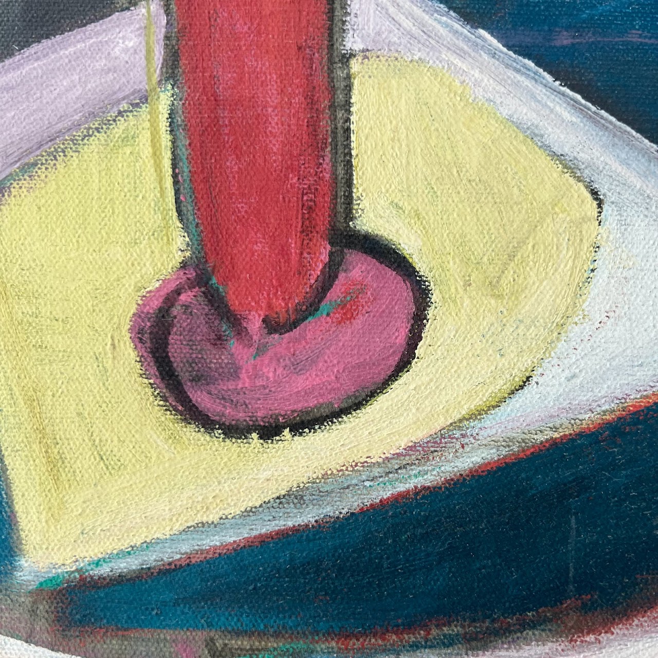 Modernist Interior Still Life Oil Painting