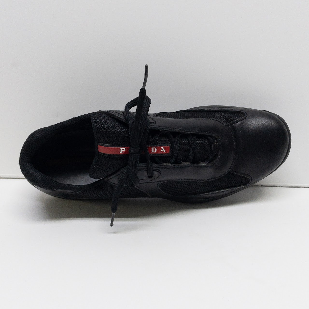 Prada Nylon & Leather Sneakers