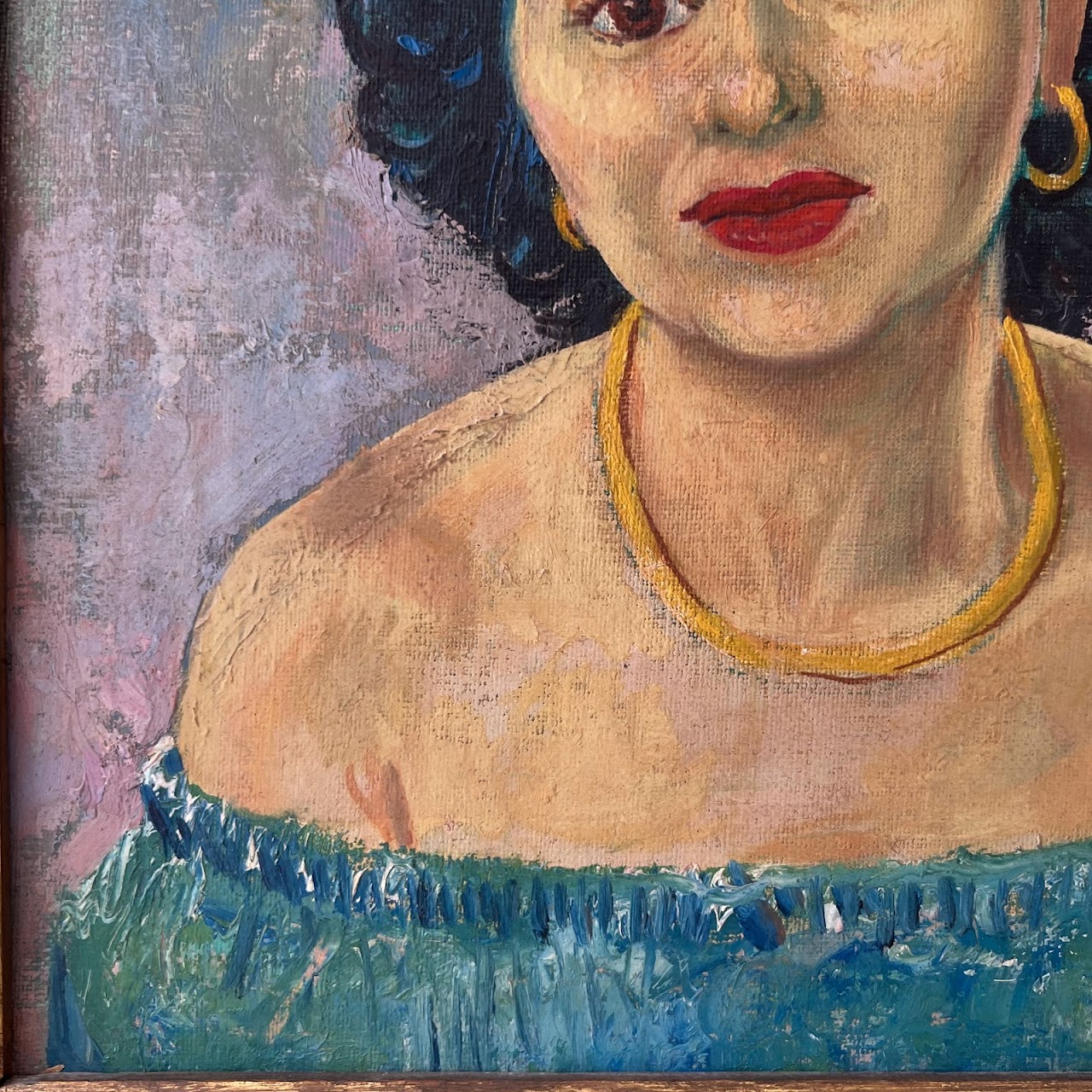 Sternberg Signed Mid-Century Oil Portrait Painting #2