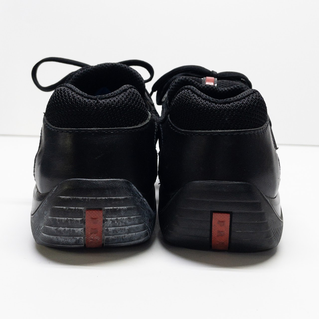 Prada Nylon & Leather Sneakers