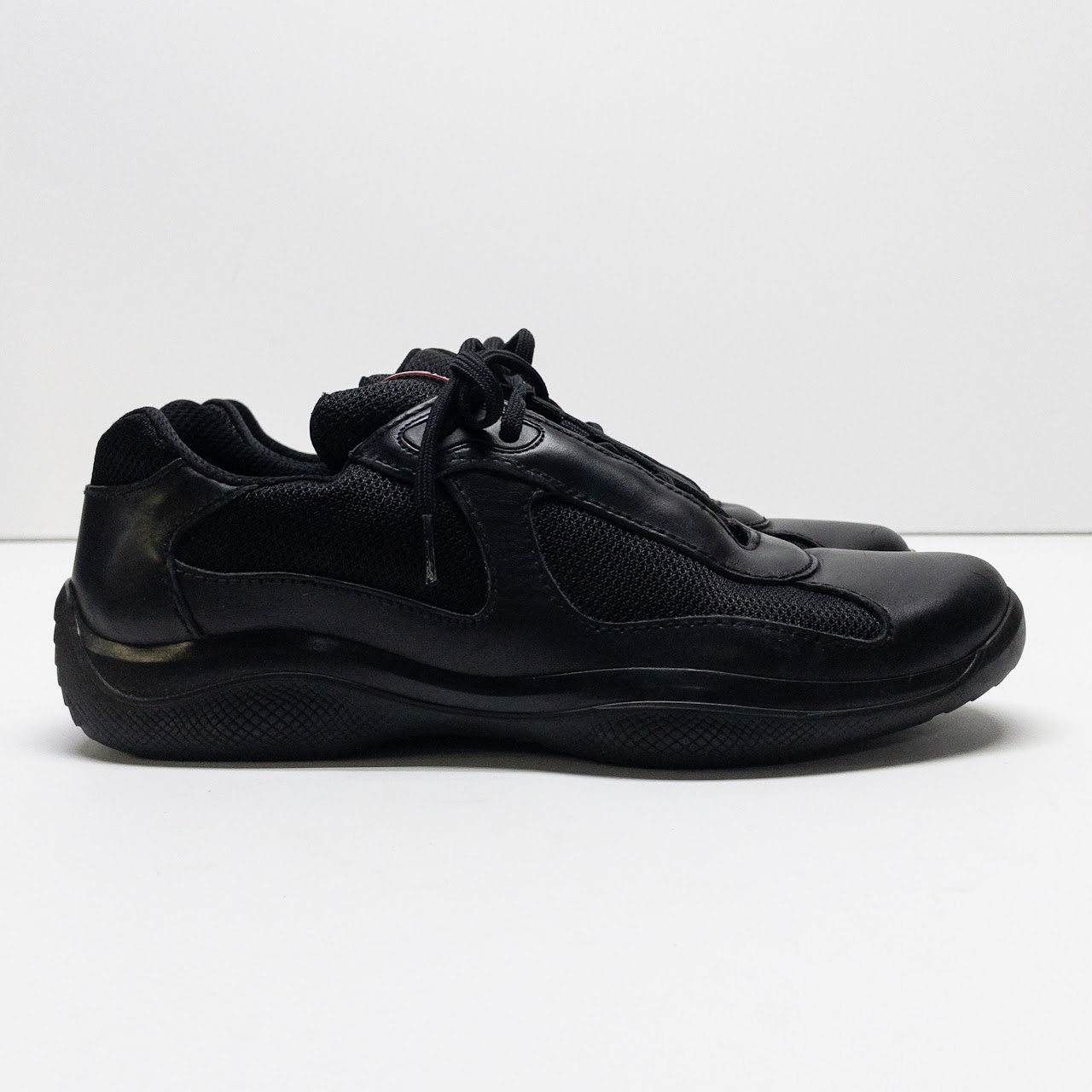 Prada Nylon & Leather Sneakers