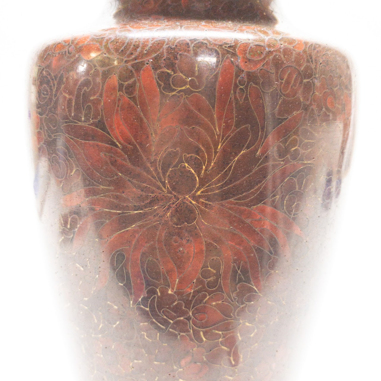 Cloisonné Floral Vase