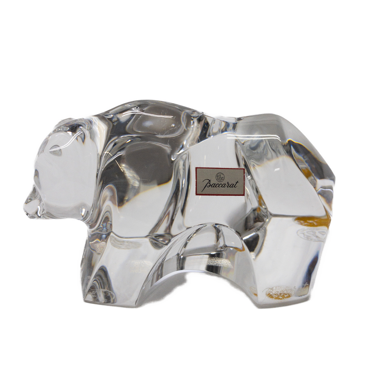 Baccarat Crystal Bear Cub Figurine