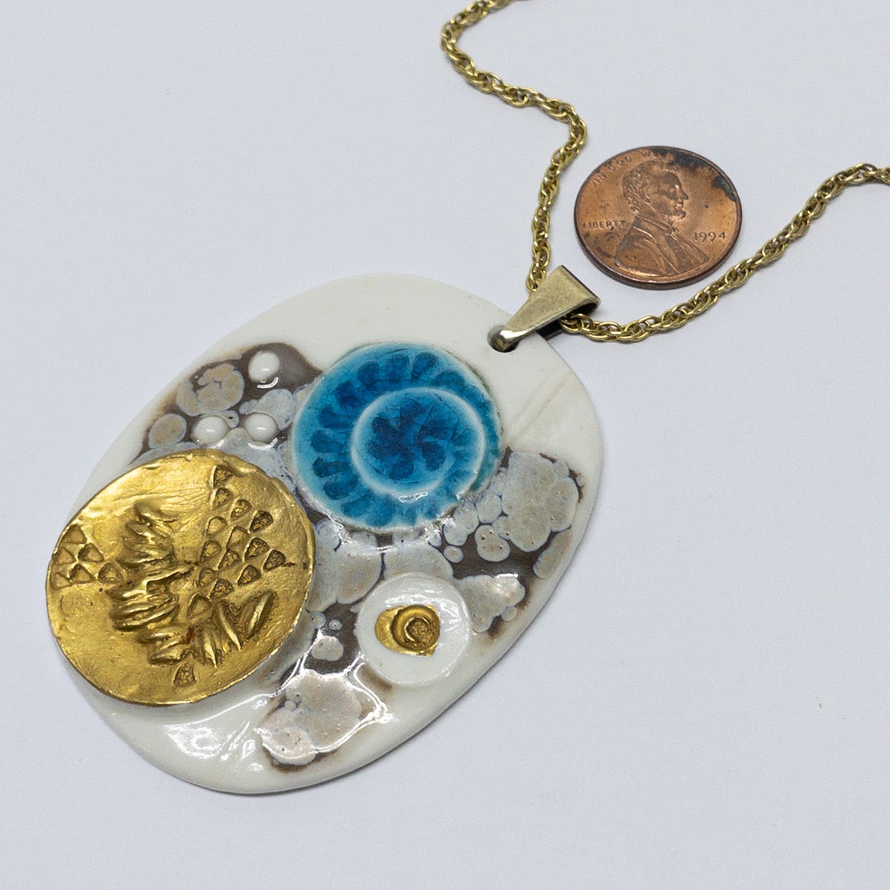 Royal Copenhagen X Anton Michelsen Mid-Century Pendant Necklace