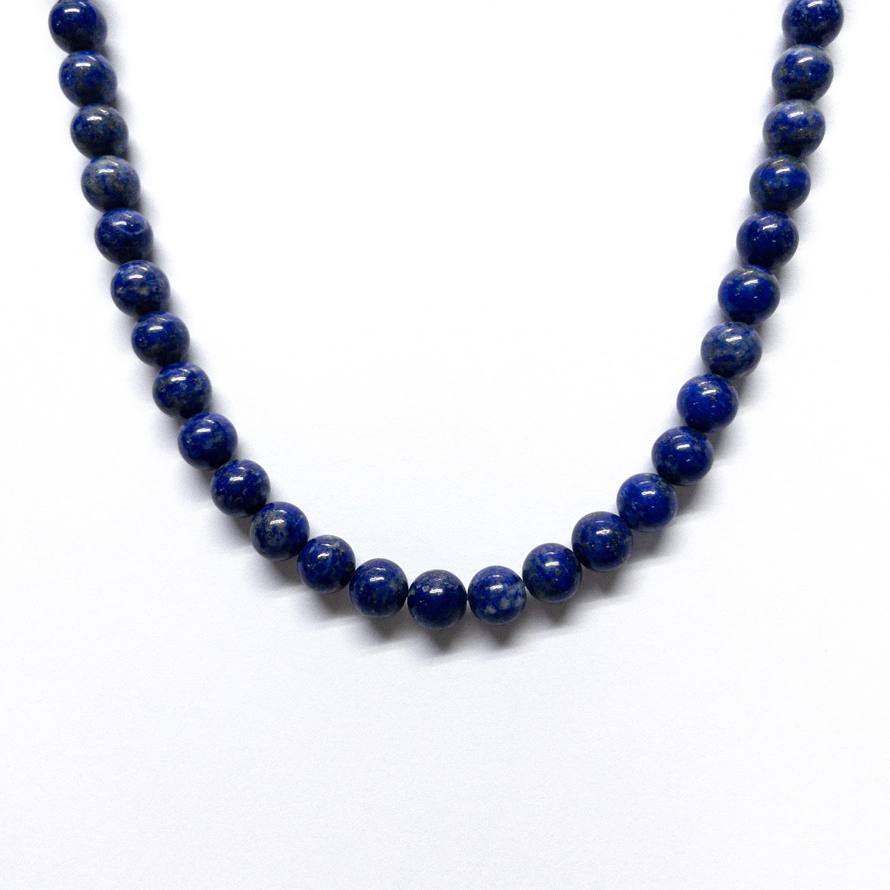 Sterling Silver & Lapis Lazuli Beaded Necklace