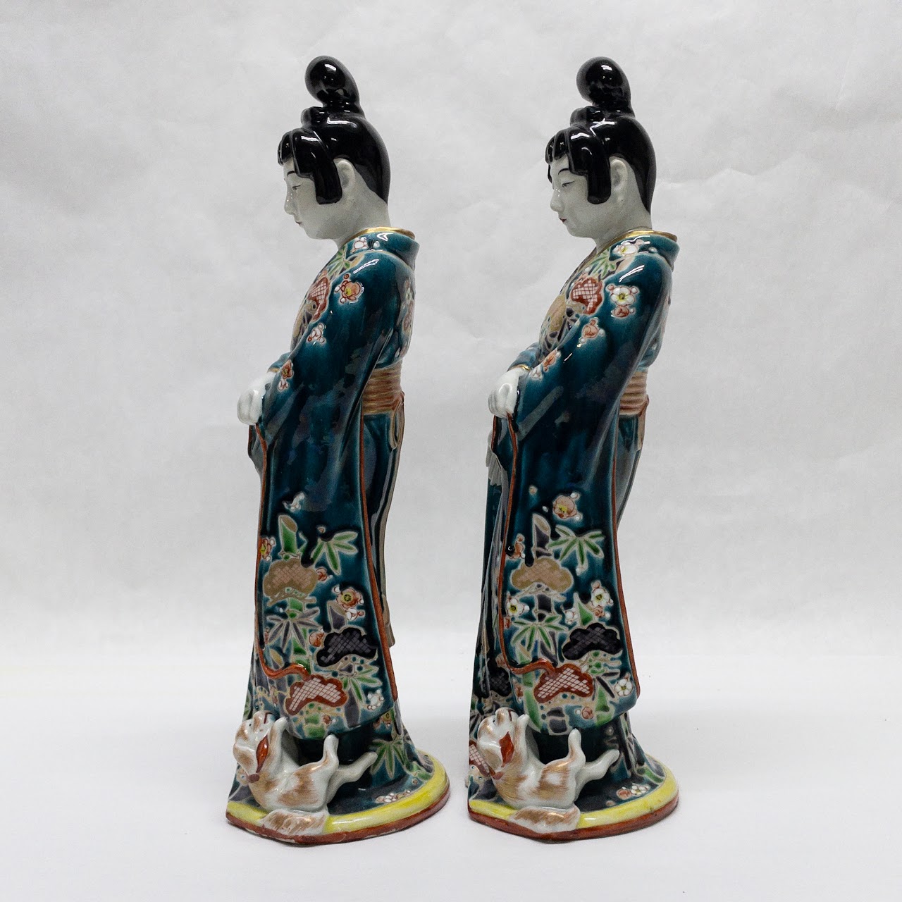 Japanese Porcelain Geisha Pair