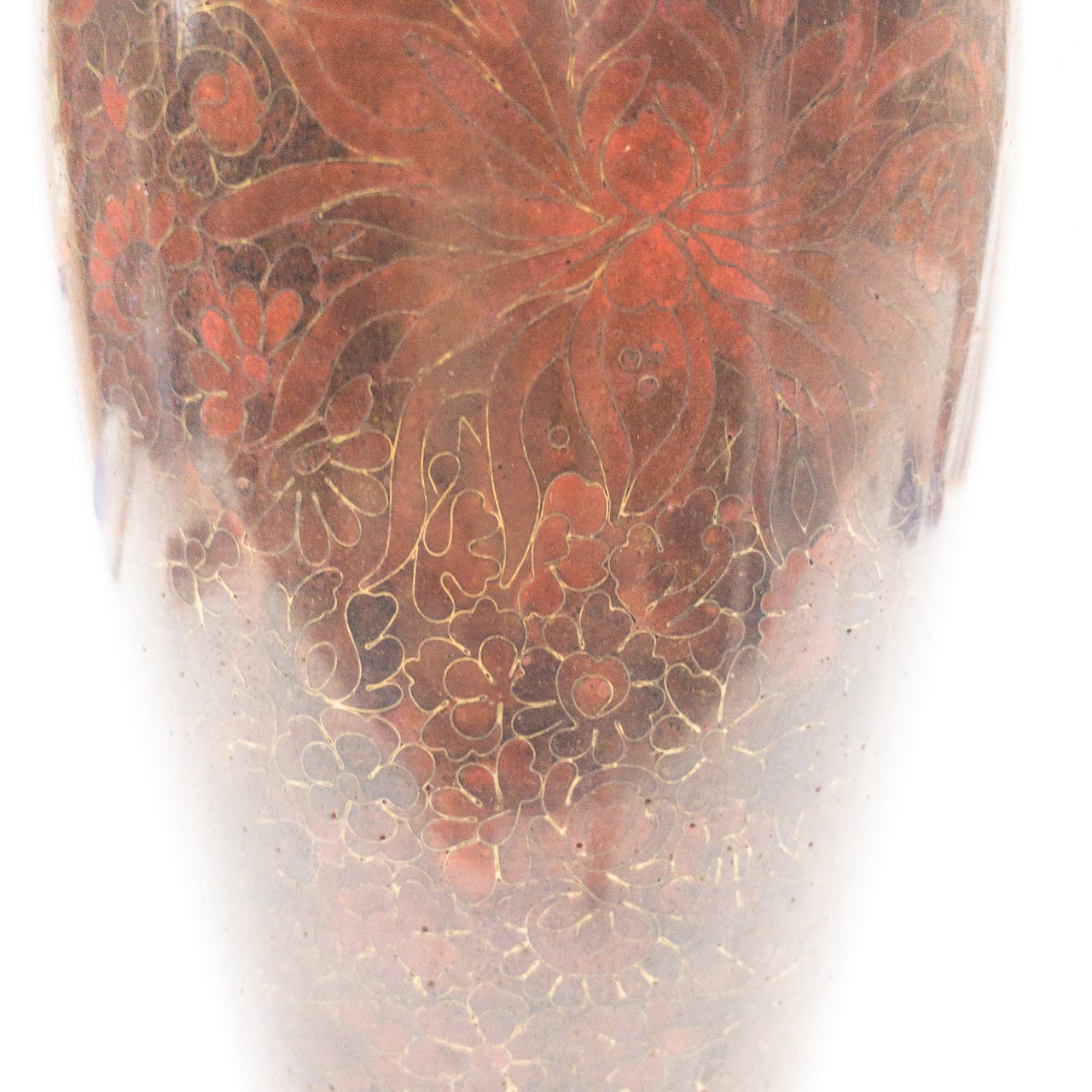 Cloisonné Floral Vase