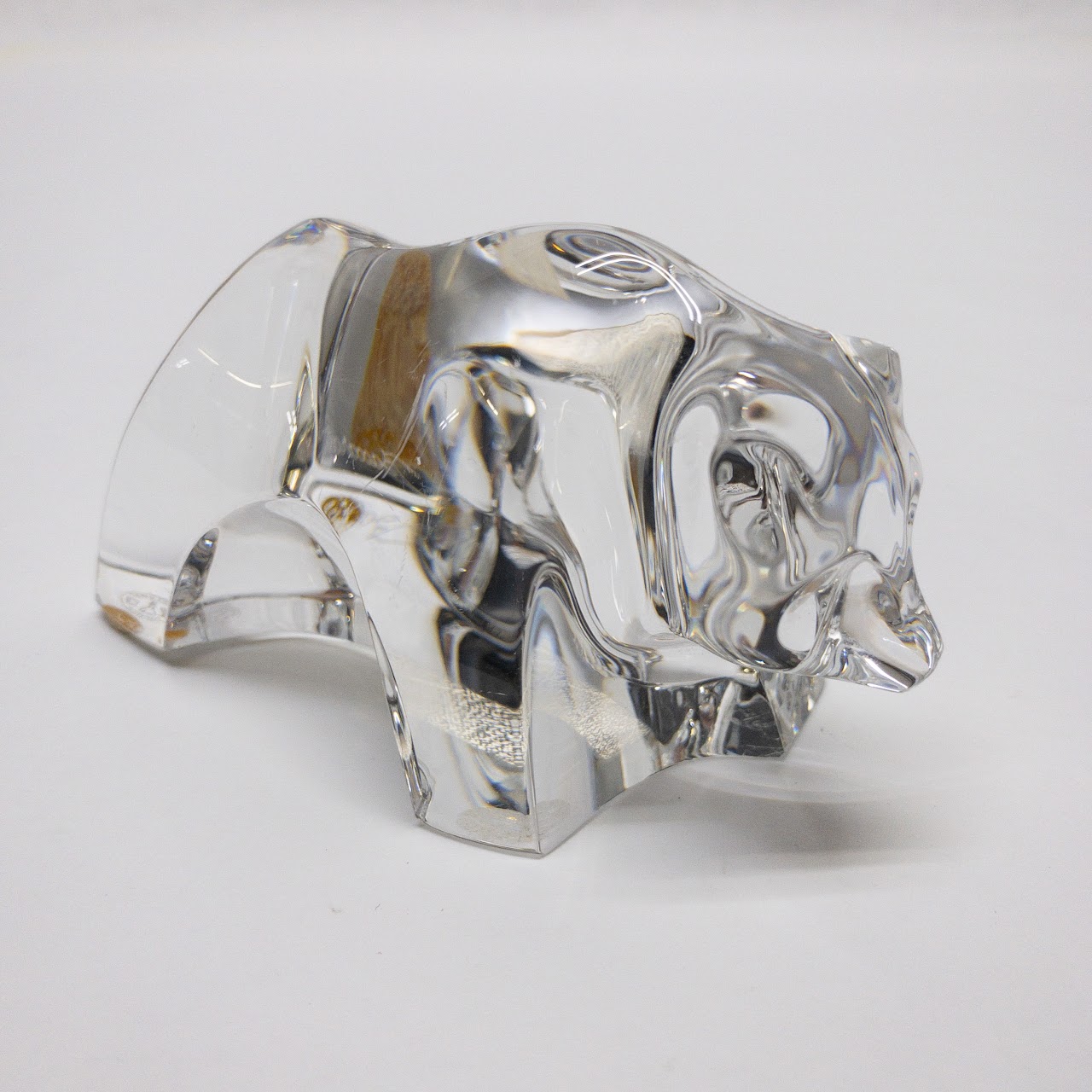 Baccarat Crystal Bear Cub Figurine