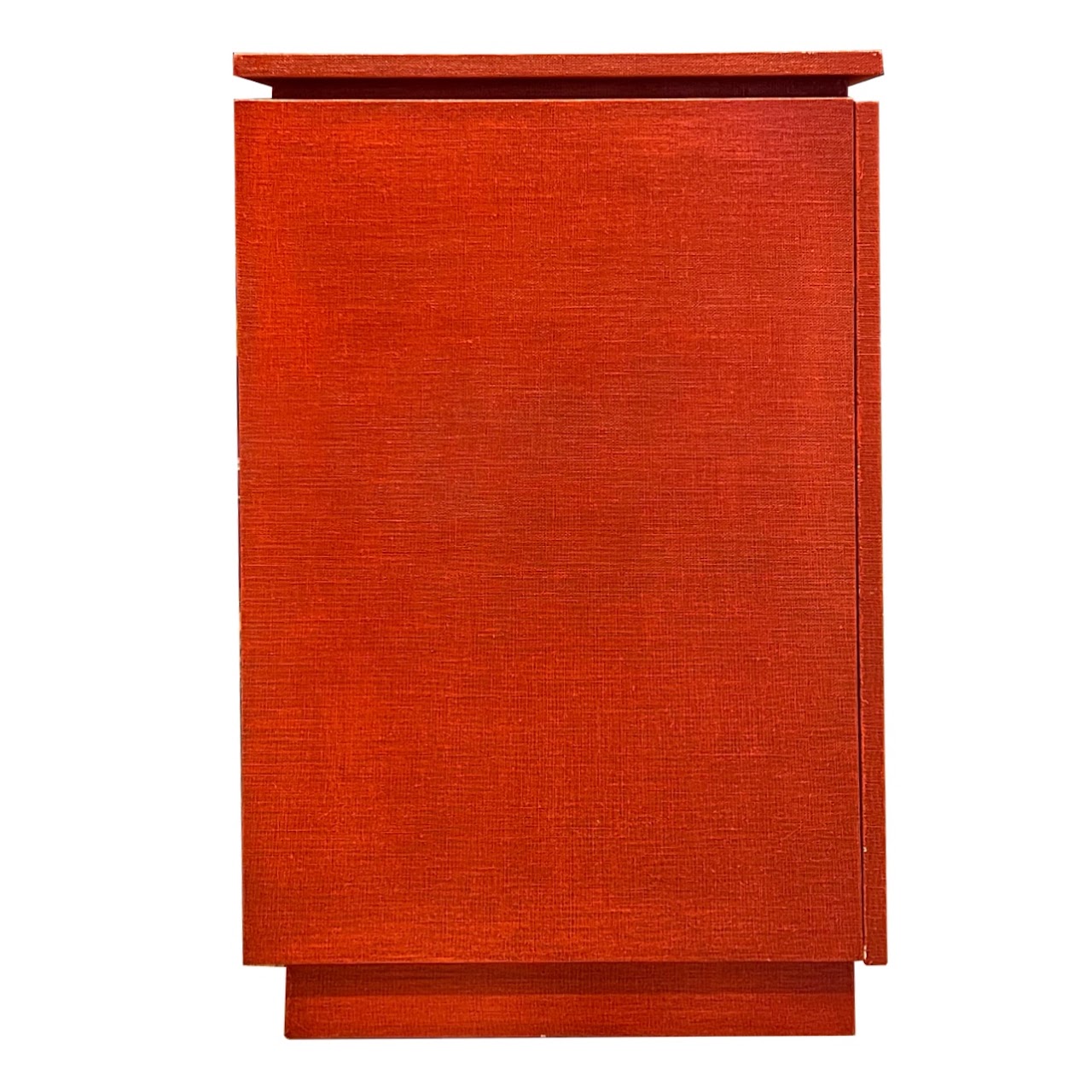 Red Grasscloth Bar/Credenza