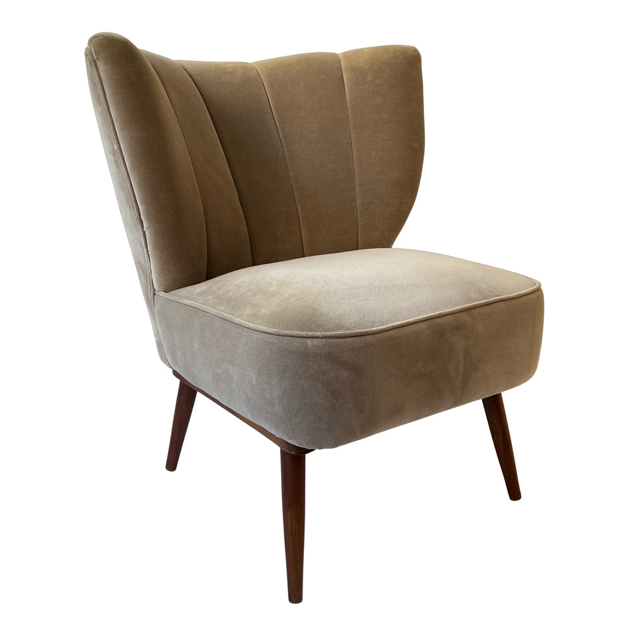 Anthropologie Channel Tufted Accent Chair