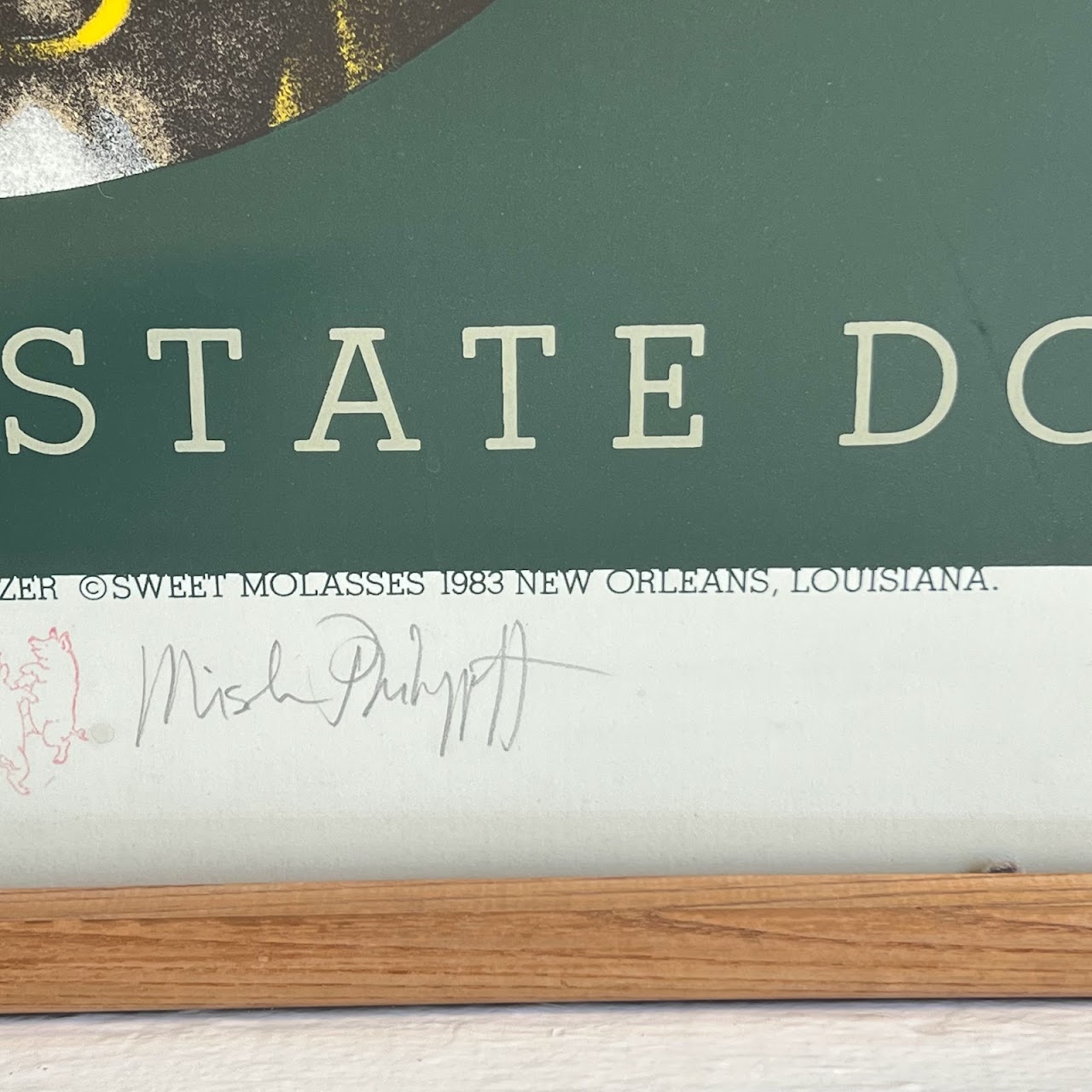 Catahoula Leopard  'Louisiana State Dog' Signed Silkscreen, 1983