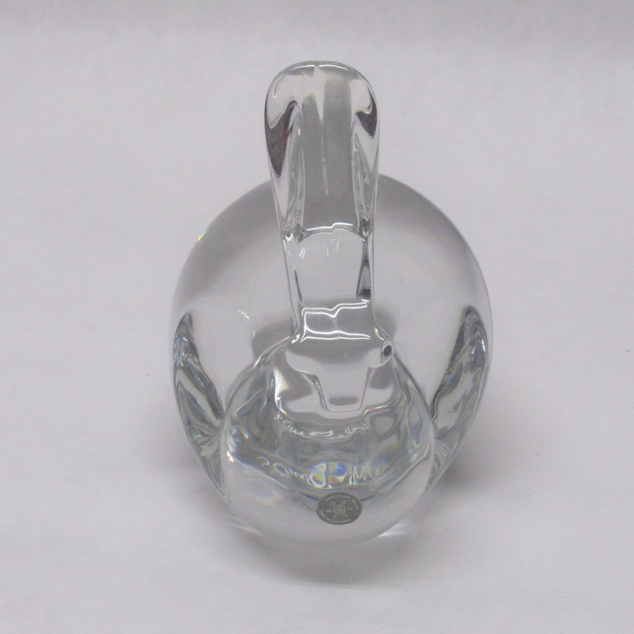 Steuben Crystal Large Rabbit Sculpture