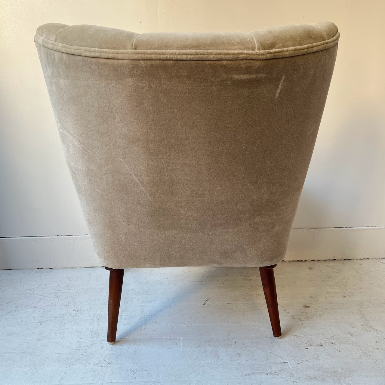 Anthropologie Channel Tufted Accent Chair