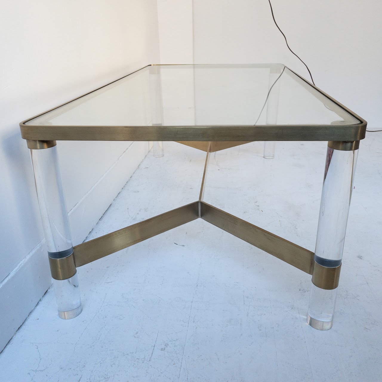 Anthropologie Oscarine Lucite Coffee Table