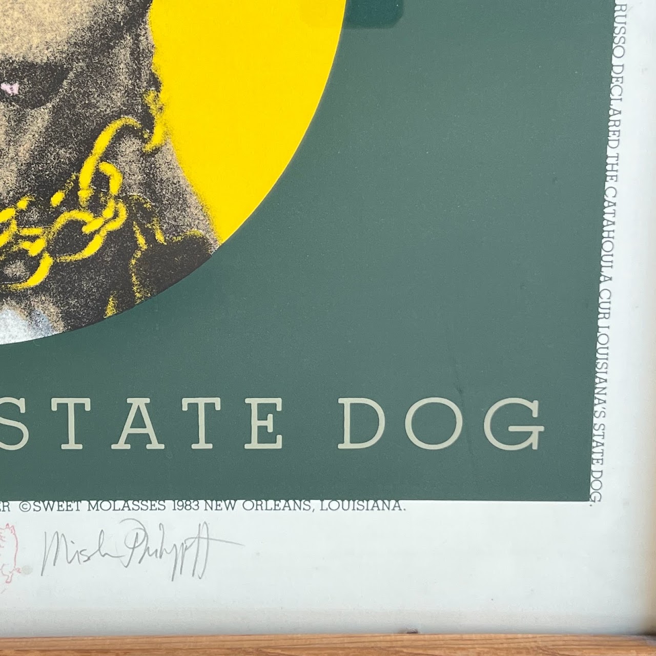 Catahoula Leopard  'Louisiana State Dog' Signed Silkscreen, 1983