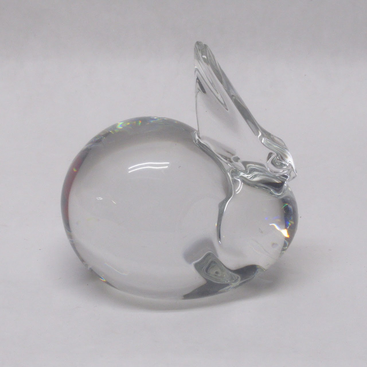 Steuben Crystal Large Rabbit Sculpture