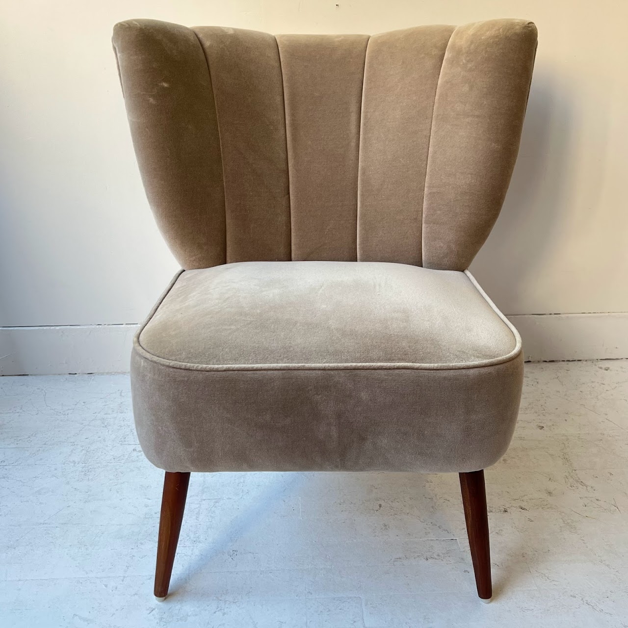 Anthropologie Channel Tufted Accent Chair