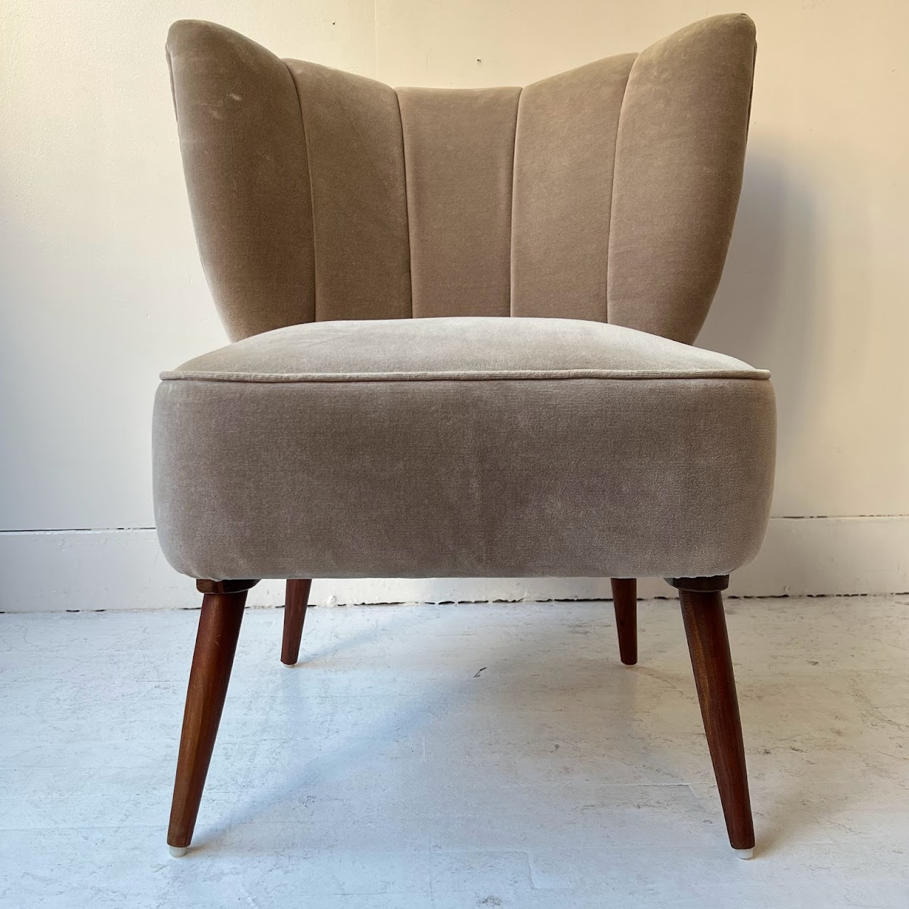 Anthropologie Channel Tufted Accent Chair