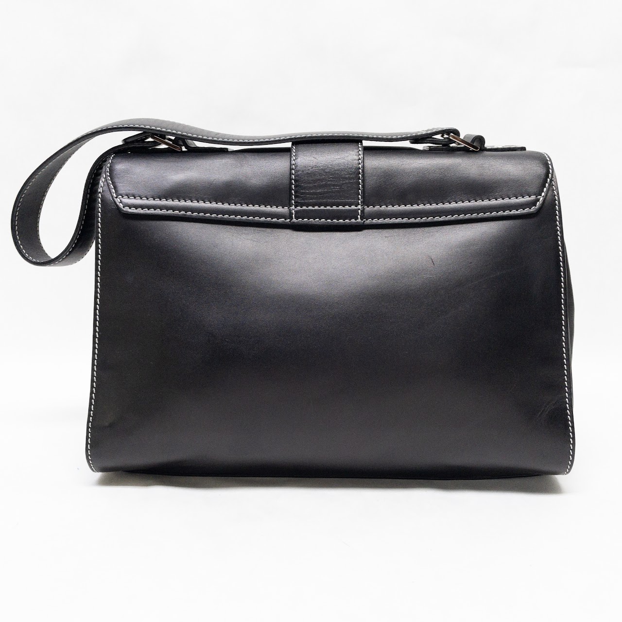 Lambertson Truex Black Leather Handbag