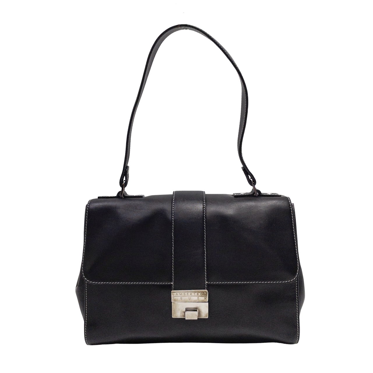 Lambertson Truex Black Leather Handbag