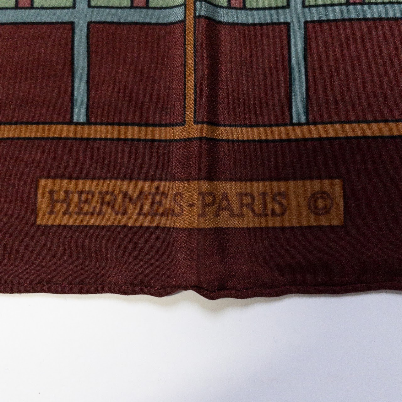 Hermès Sheer Silk Prancing Horses Scarf