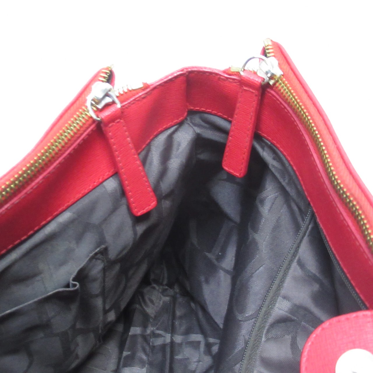 Furla Red Saffiano Satchel