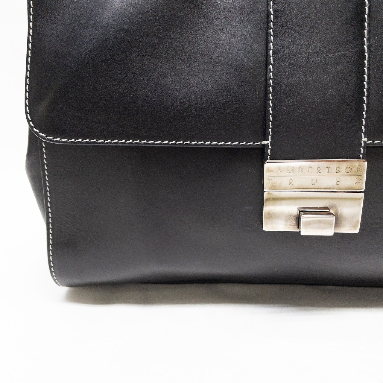 Lambertson Truex Black Leather Handbag