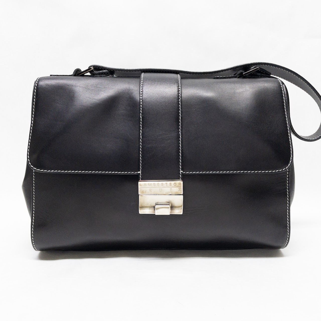 Lambertson Truex Black Leather Handbag