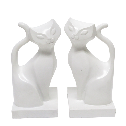 Jonathan Adler Dramatic Cat Bookend Pair