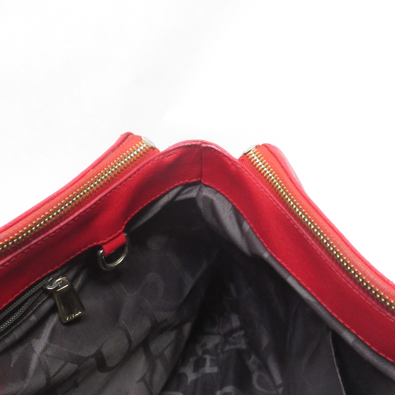 Furla Red Saffiano Satchel