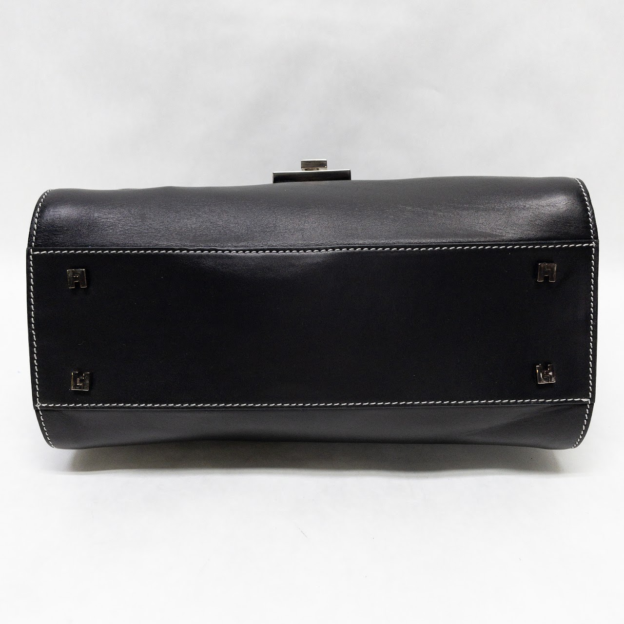 Lambertson Truex Black Leather Handbag