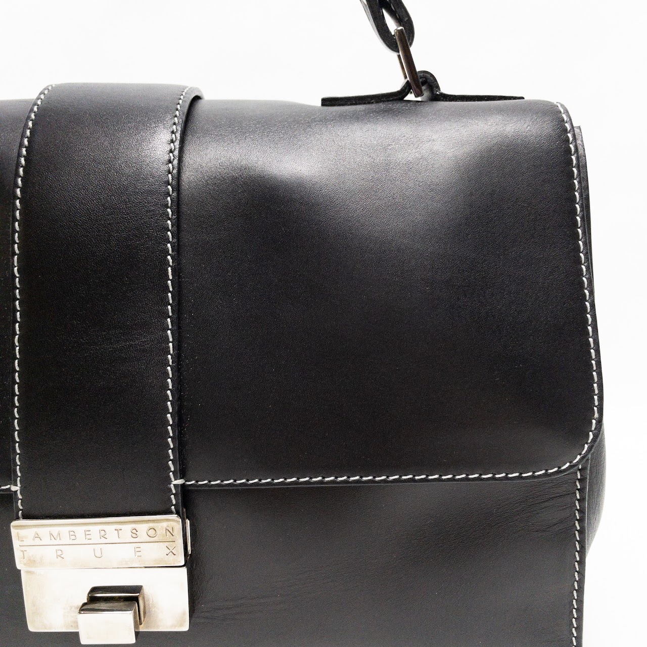 Lambertson Truex Black Leather Handbag