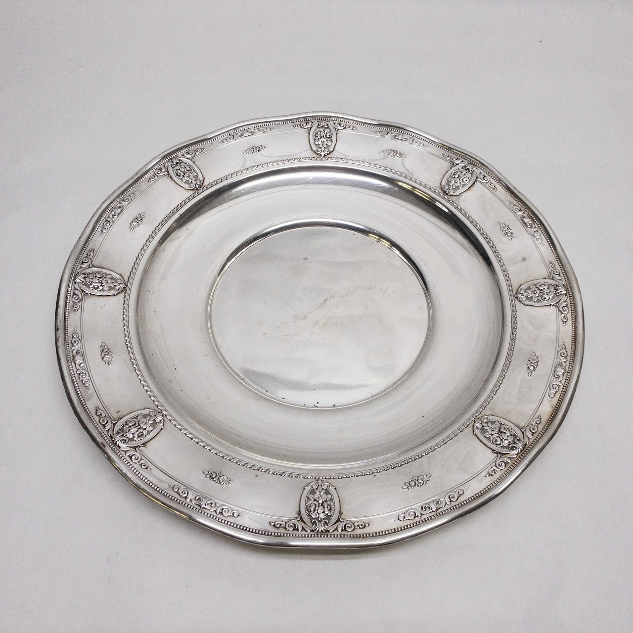 Sterling Silver Large Charger Plate